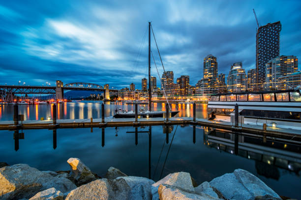 istock dusk over Vancouver harbor,Burrard bridge,British Columbia, Canada 1046862402
