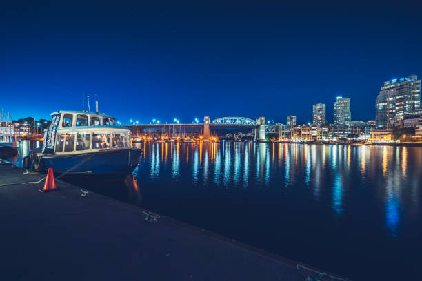 istock Vancouver Harbour & Granville Island at night 1046862896