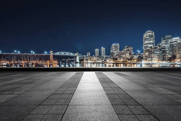 istock empty square front of vancouver harbor skyline 1046863060