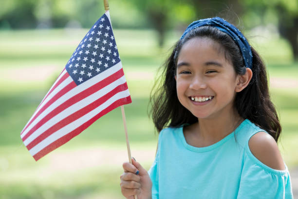 istock A little girl celebrating Independence Day 1046867456