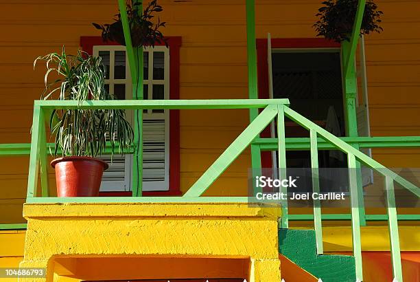 Balcony Bocas Del Toro Panama Stock Photo - Download Image Now - Balcony, Bocas Del Toro, Building Exterior