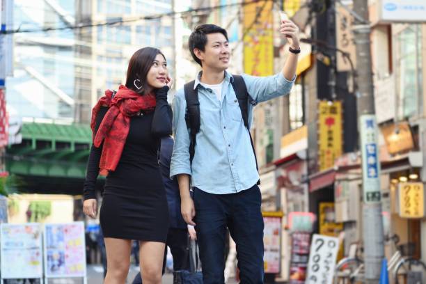 istock Young travellers taking a selfie 1046869336