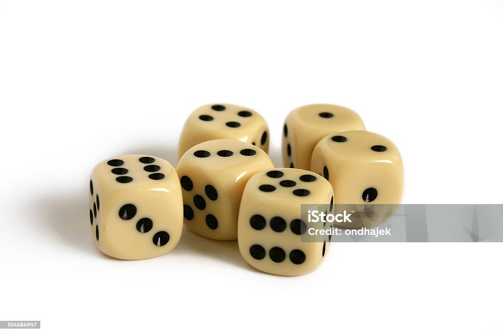 Dices - Photo de Fond blanc libre de droits