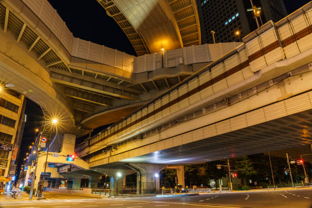 istock Junction in Japan Night view 1046869498