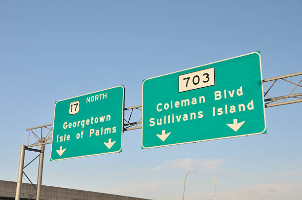 istock Freeway Sign, Charleston, South Carolina 104687131