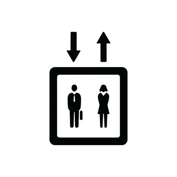 Lift Pictogram Gratis aiga elevator no bg sign symbol map silhouette black and white ...