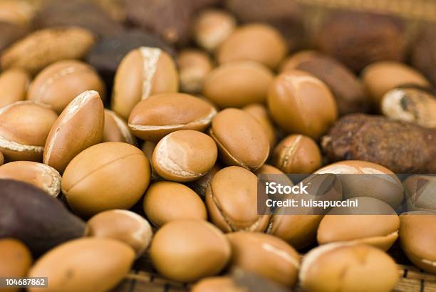 Close Up Of Some Brown Argan Fruits Stock Photo - Download Image Now - Argan Tree, Beauty Product, Brown