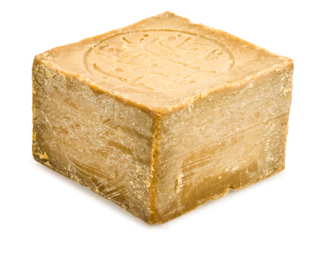 Traditional Aleppo soap with clipping path