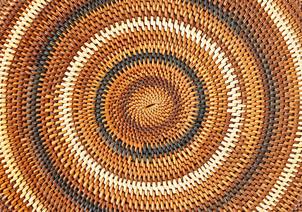 istock Beautiful woven cane background and texture 104687992