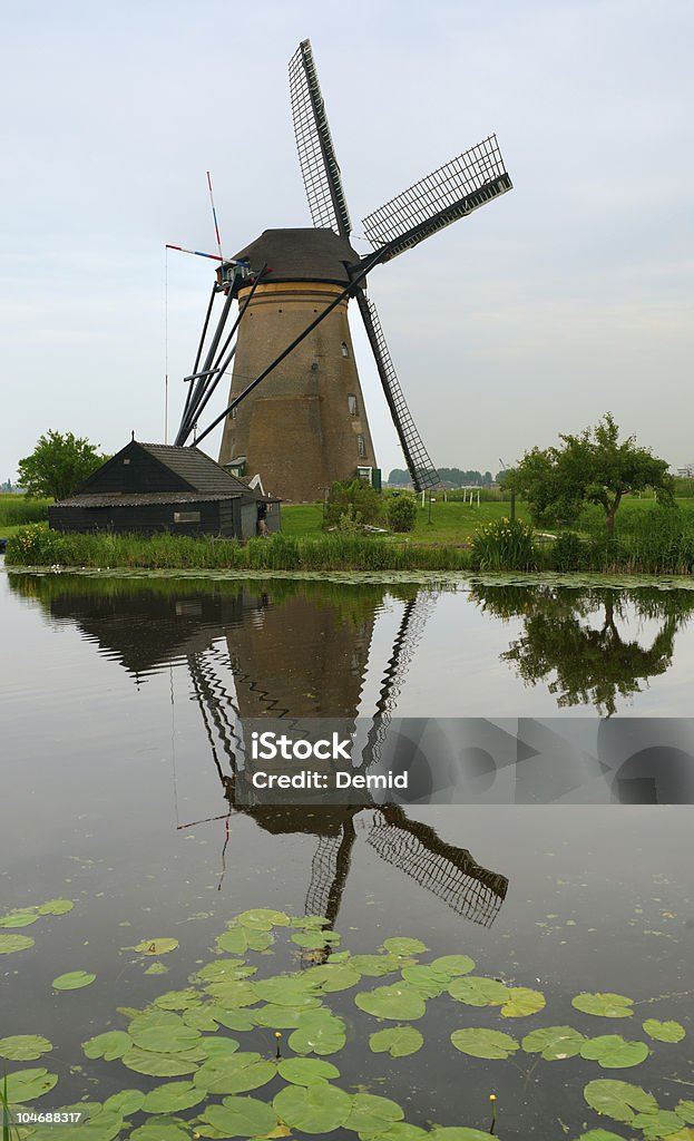 Holländische Windmühlen - Lizenzfrei Alt Stock-Foto