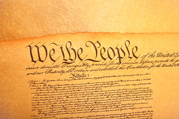 istock Old fashionet American Constitution 104690082