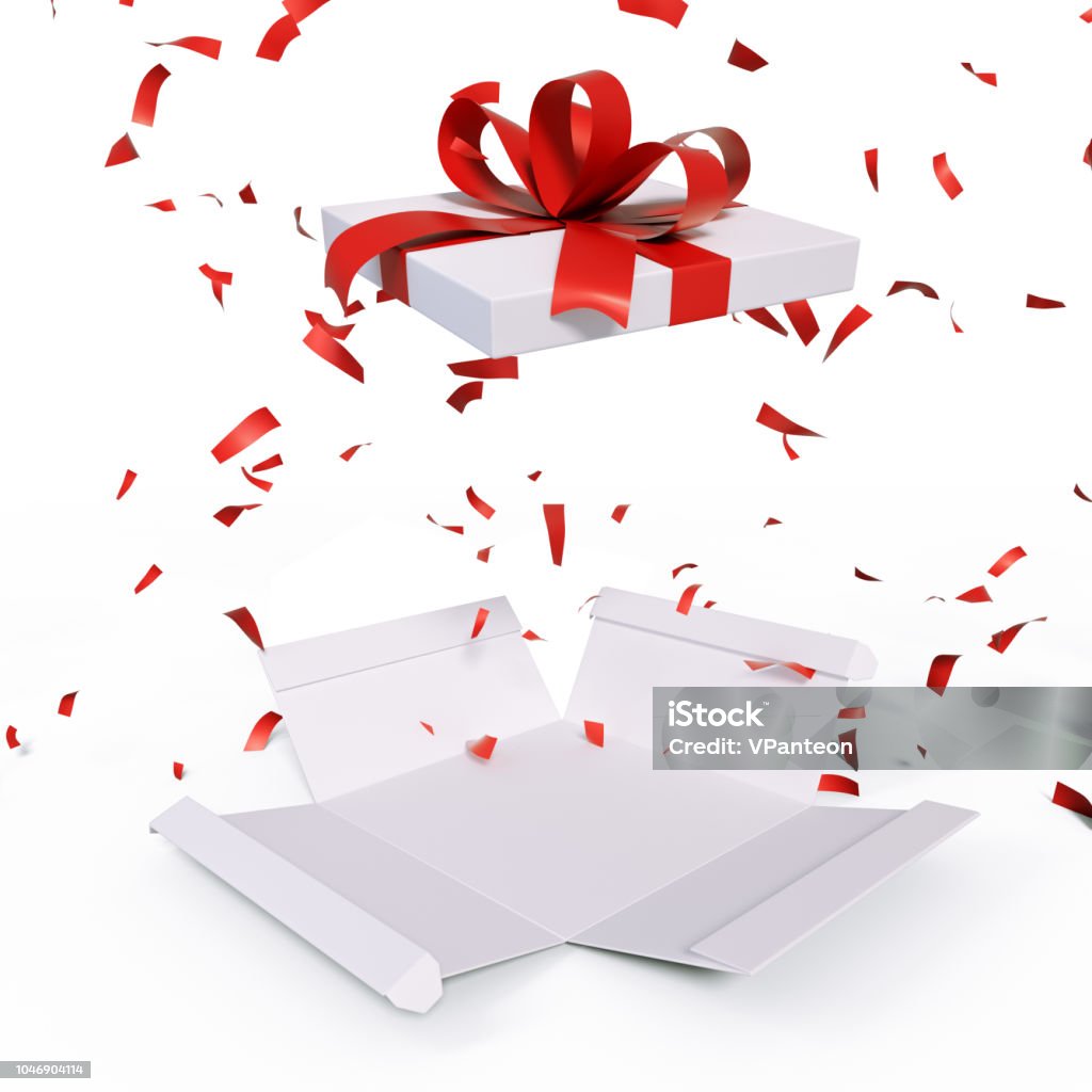 Gift Box Explosion Surprise Stock Photo - Download Image Now - Exploding,  Gift Box, Confetti - iStock