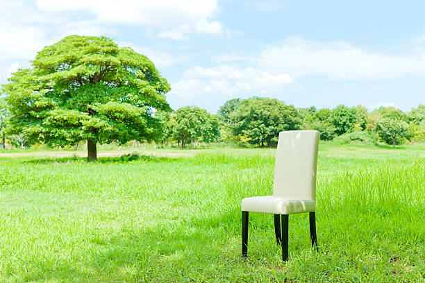 istock Chair put on meadow 104690787
