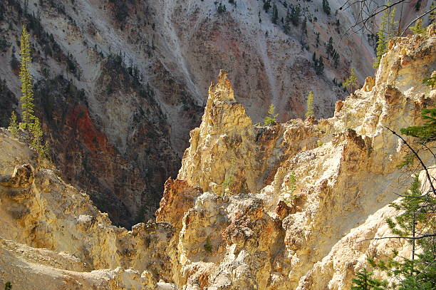 Yellowstone's Grand Canyon stock photo