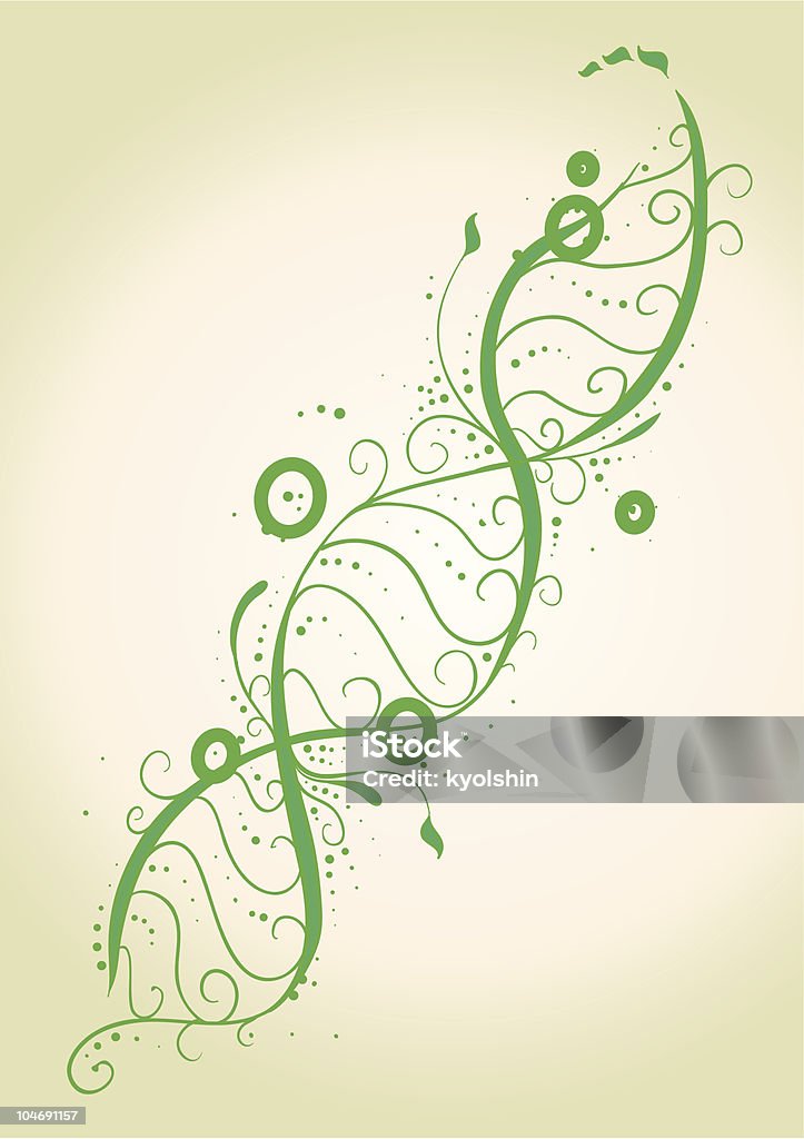 花の dna 撚り線 - DNAのロイヤリティフリーベクトルアート