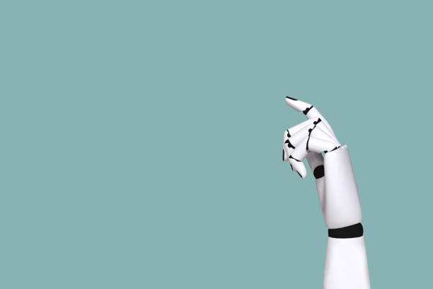 istock Robot hand system concept Integration and coordination of intellectual technology. 1046921578