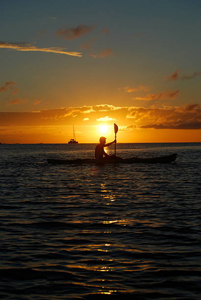 Atardecer de paleta - foto de stock