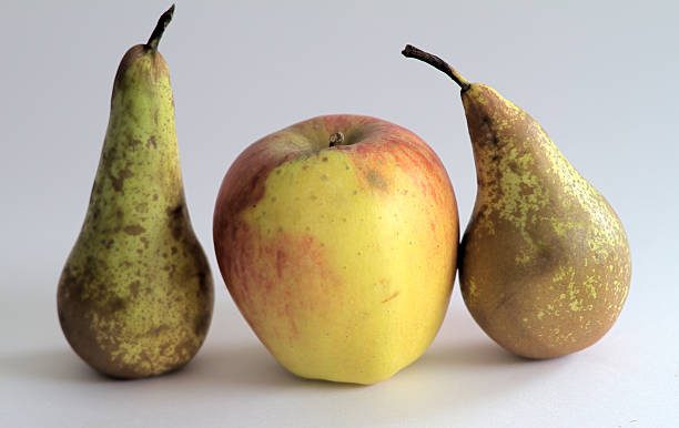 Pera e maçã - foto de acervo