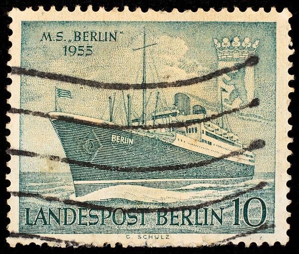istock Vintage West Berlin postage stamp 104693265