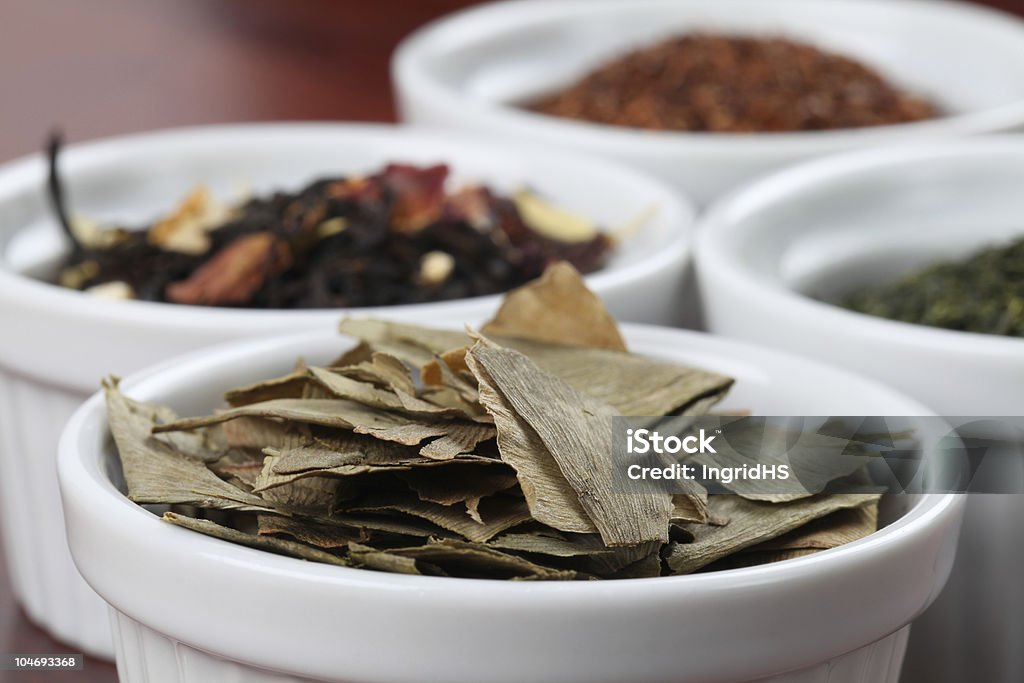 Kolekcja herbaty-Ginkgo - Zbiór zdjęć royalty-free (Herbata - gorący napój)