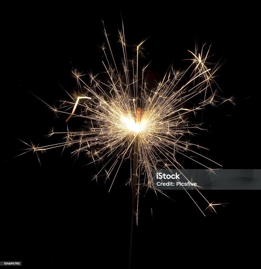 Luzes de Natal de brilho em celebração de ano novo - Royalty-free Brilhante - Fogo de Artifício Foto de stock