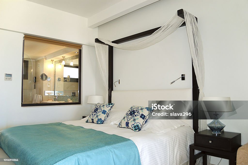 Apartamento en el hotel de lujo, Creta, Grecia - Foto de stock de Almohada libre de derechos
