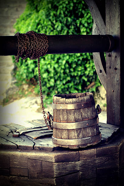 istock Well and bucket 104694878