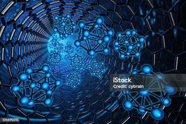 Nanotechnologia - zdjęcia stockowe i więcej obrazów Nanocząstka - Nanocząstka, Abstrakcja, Atom