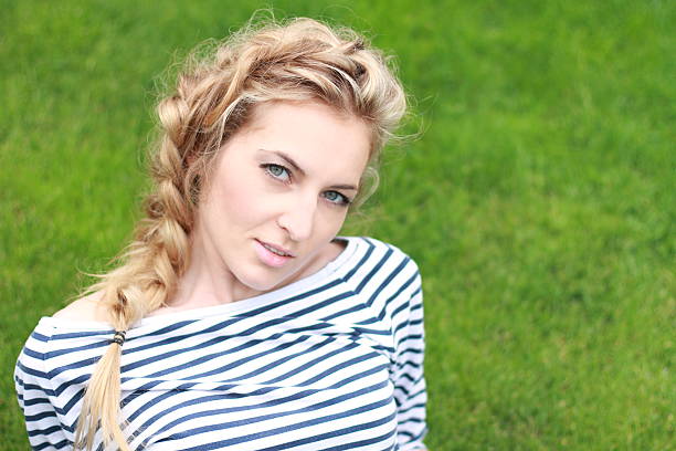 Public Park, Smiling, Springtime, Toothy Smile, One Woman Only