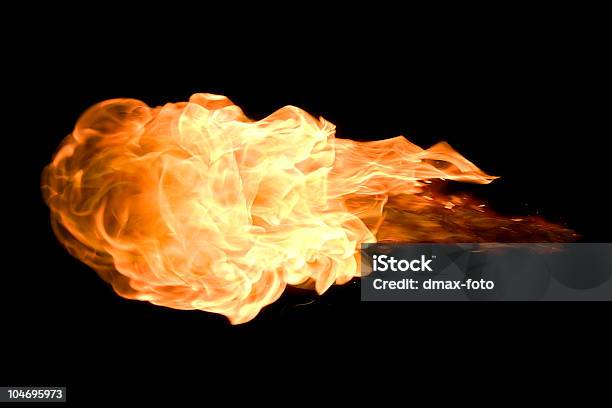 Bola De Fuego Foto de stock y más banco de imágenes de Bola de Fuego - Bola de Fuego, Color - Tipo de imagen, Fondo negro