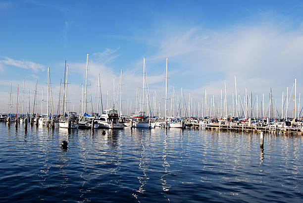 Yacht Club Marina, Geelong Australia stock photo