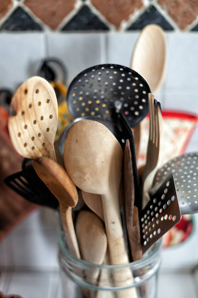 istock Still life of kitchen utensils in a jar 1046965104