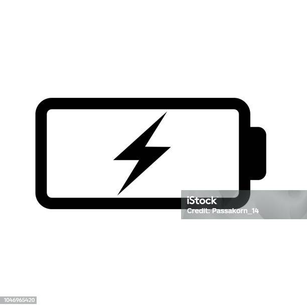 Battery Charging Stock Illustration - Download Image Now - Battery, Icon Symbol, Charging - Sports