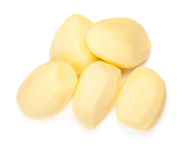 istock Raw peeled potatoes 1046968318