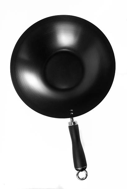 Black wok-pan-Stil – Foto