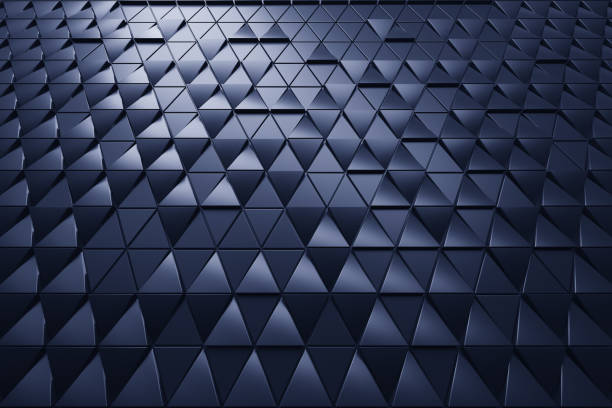 istock Abstract dark background of polygonal triangles shape 1046974258