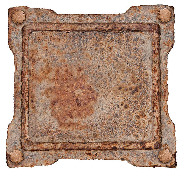 istock Old Metal Frame, isolated on white background. 104697955