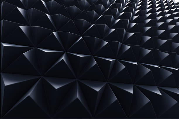 Abstract dark background of polygonal triangles shape