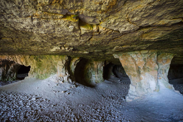 istock caves for mining of limestone 1046983178