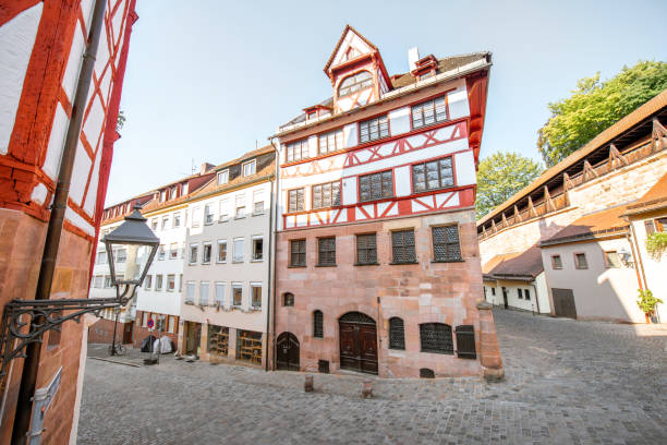 istock Half-timbered houses in Nurnberg, Germany 1046983364