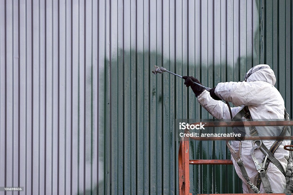 Commercial Painter  Painting - Activity Stock Photo
