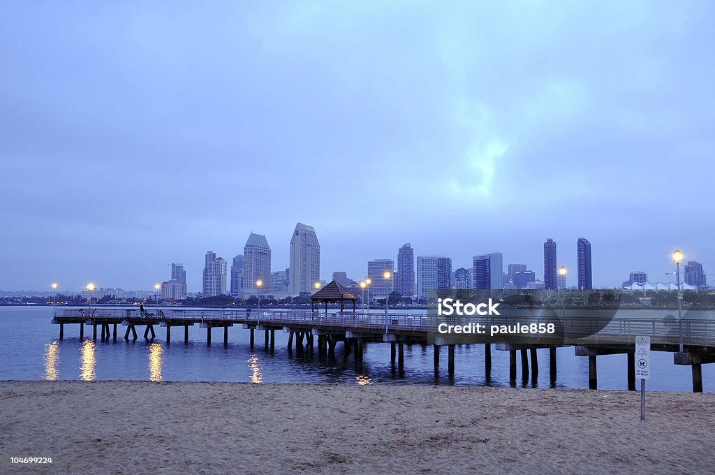 San Diego, ao amanhecer - Foto de stock de Areia royalty-free