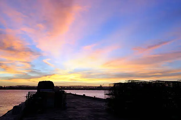 Photo of Lobster Traps at Dusk