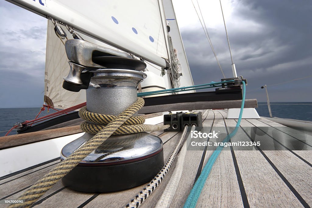 winch with rope  Cable Winch Stock Photo