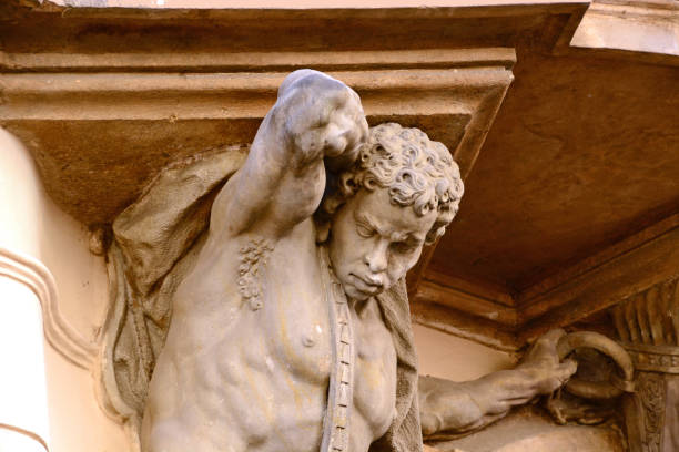 istock Caryatid sculpture in old town Prague. 1047000984