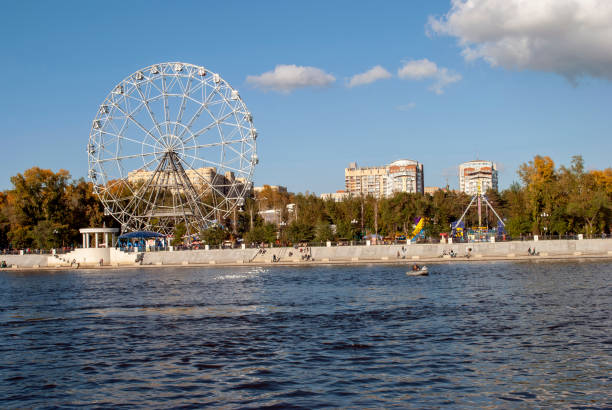 City quay. Amur river. Khabarovsk. Russia
