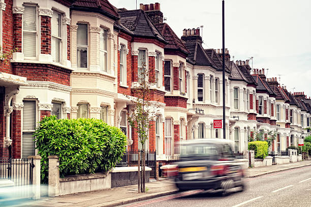 Street em Londres. - fotografia de stock