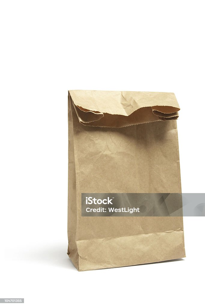 Marrón, bolsa para el almuerzo - Foto de stock de Almuerzo en lonchera libre de derechos