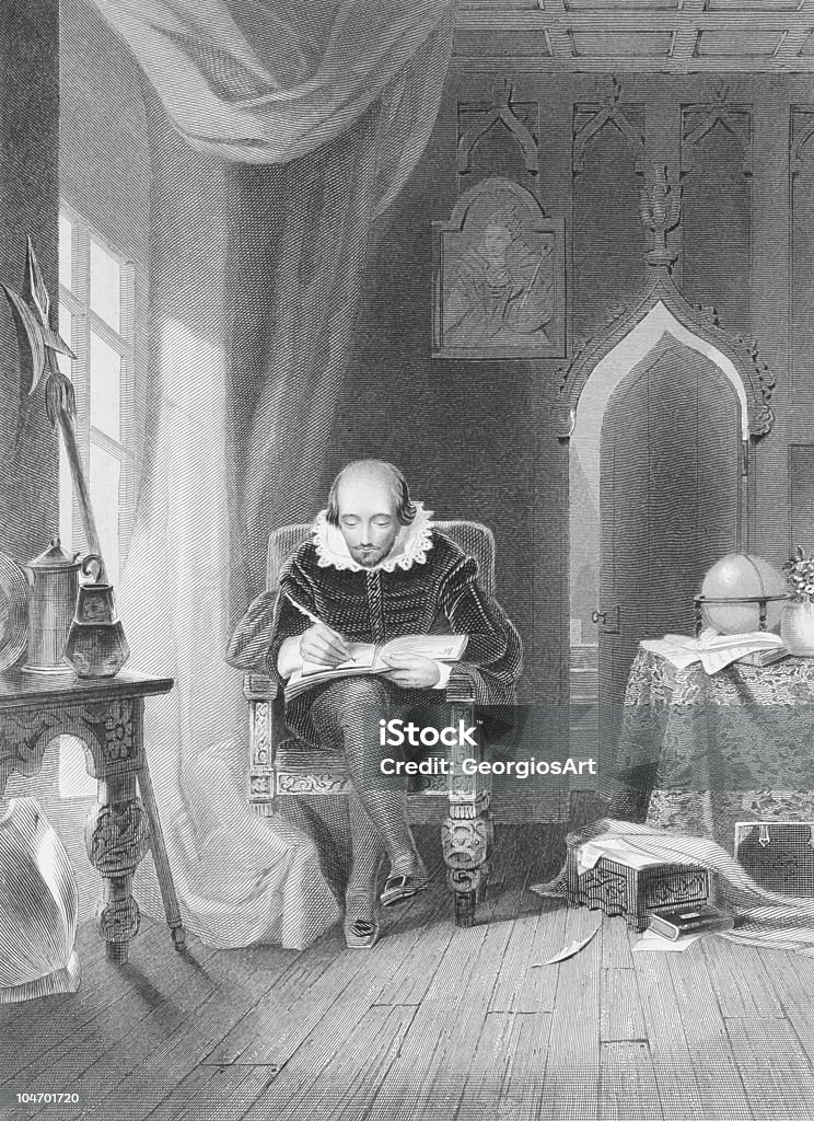 William Shakespeare - Zbiór ilustracji royalty-free (William Shakespeare)