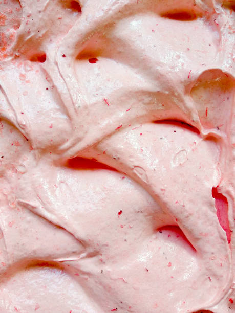 istock Strawberry ice cream big pack top view 1047017584